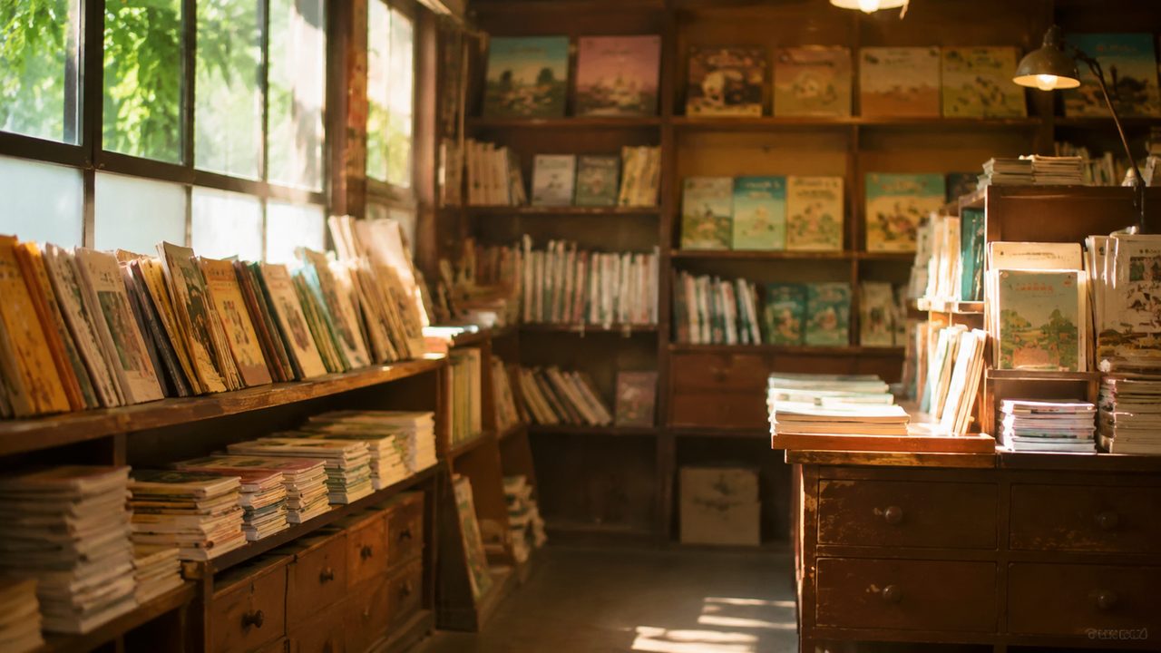子どものころに買った本のような、表紙の色あせた一冊